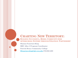 Charting New Territory:  Building Successful, Model Community-Wide Afterschool Systems Through Strategic Partnerships