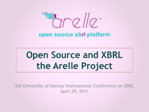 Open Source and XBRL the Arelle Project open source xb platform
