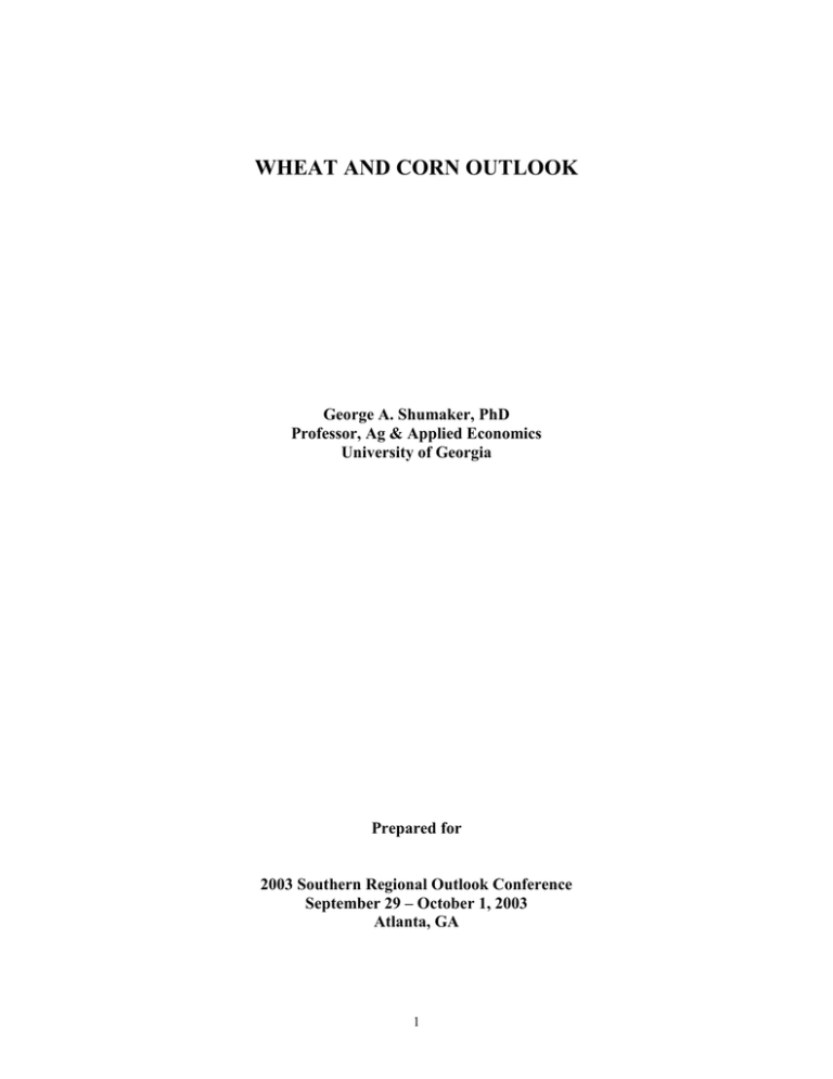 WHEAT AND CORN OUTLOOK