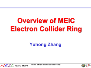 Overview of Electron Collider Ring