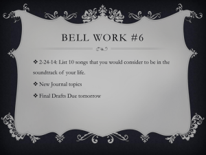 Bell Work #6