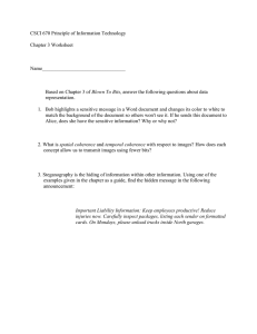 Data Representation Worksheet - CSCI 670