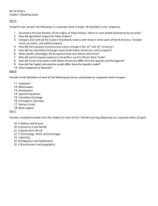 AP US History Chapter 1 Reading Guide Part A