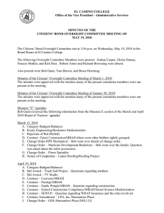 EL CAMINO COLLEGE Office of the Vice President - Administrative Services
