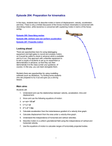 Episode 204: Preparation for kinematics