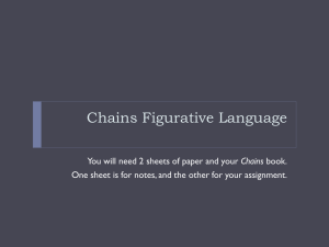 Chains: Figurative Language Worksheet
