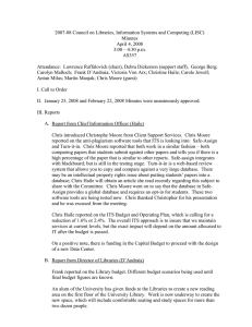 2007-08 Council on Libraries, Information Systems and Computing (LISC) Minutes