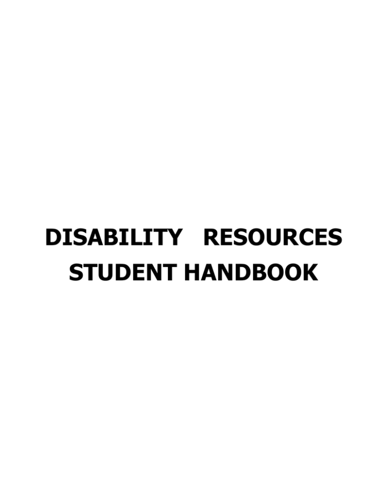 Student Handbook Microsoft Word 