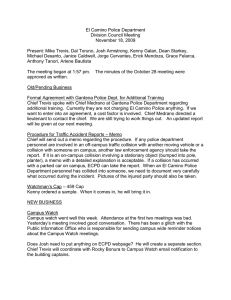 El Camino Police Department Division Council Meeting November 18, 2009