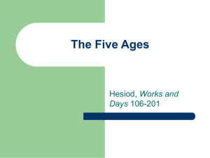 The Five Ages Works and Days