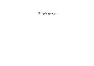 Simple group