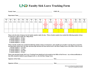 Sick Leave Tracking Form