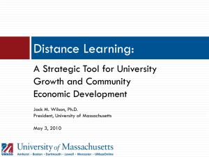 Distance Learning: A Strategic Tool.