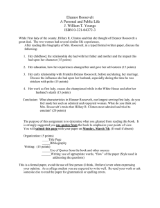 Eleanor Roosevelt Paper assignment.doc
