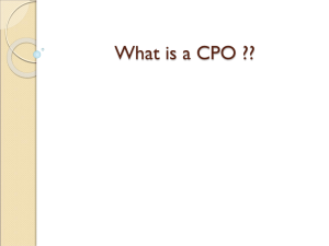 What is a CPO ??