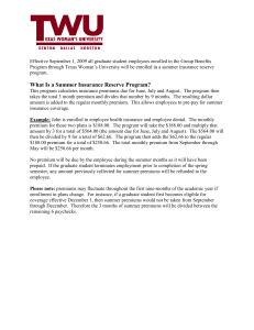 Graduate Assistant Insurance