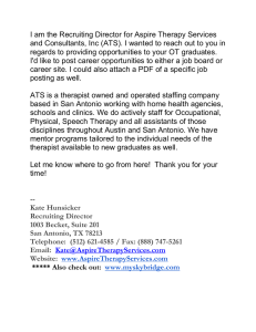 I am the Recruiting Director for Aspire Therapy Services
