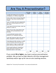Procrastination Test: Are You a Procrastinator?