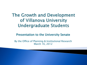 Growth and Development of Undergraduate Students