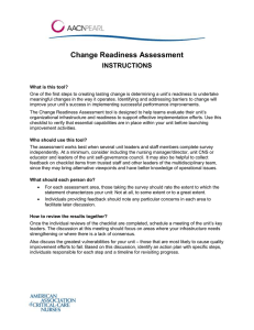 Change Readiness Assessment