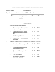 Faculty Supervisor s Evaluation of Practicum Student Form(doc)