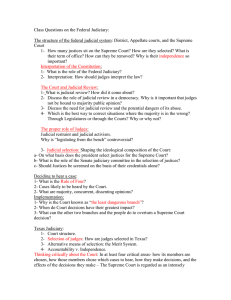 Spring 2013 Federal Judiciary.doc