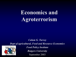 Economics and Agroterrorism