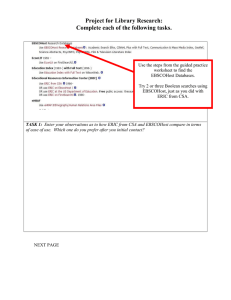 Project for Library Research: Complete each of the following tasks.