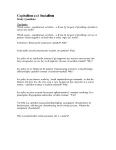 Study Questions -- Capitalism Socialism.doc