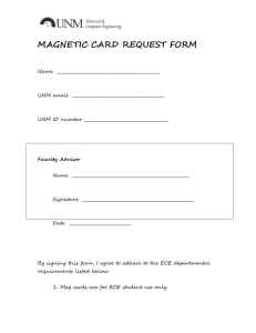 MAGNETIC CARD REQUEST FORM