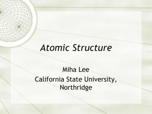 Atomic structure