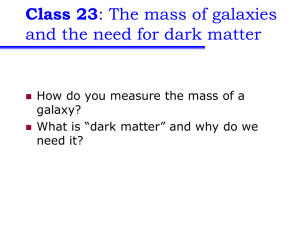 Class 23 and the need for dark matter galaxy?