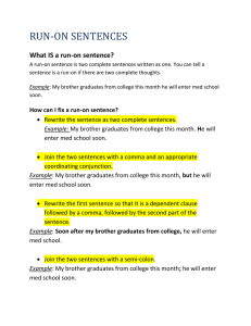 Run-On Sentences: Definition & Correction Guide