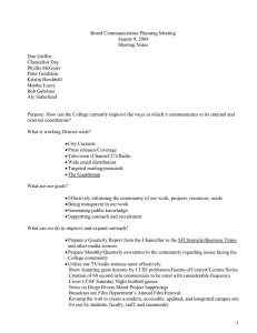 Board Communications Planning Meeting August 9, 2004 Meeting Notes