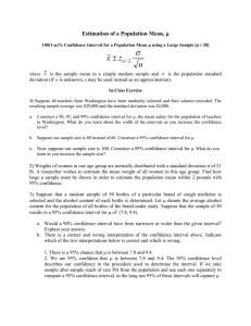 Handout 9 Confidence Interval for Population Mean.doc