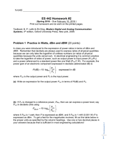 ES 442 Homework: Communication Systems Problems