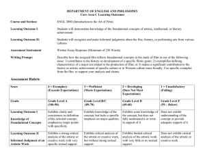 DEPARTMENT OF ENGLISH AND PHILOSOPHY Core Area C Learning Outcomes