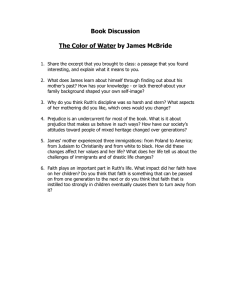 Book Discussion  The Color of Water by James McBride