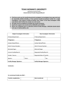 IACUC Animal Transfer Form