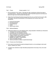 M.A Exam  Spring 2009
