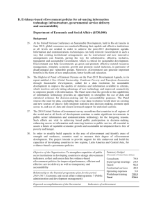 Evidence-based eGovernment policies for advancing information technology infrastructure, governmental service delivery and accountability