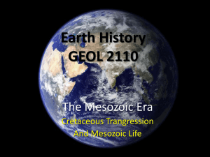 Mesozoic - Climate and Life