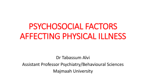 psychosocial factors affecting physical illness