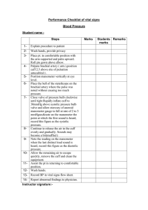 Blood Pressure Measurement Checklist
