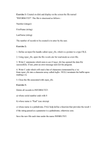 C File Handling Exercises: Create, Read, Delete Records