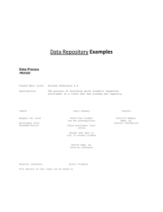 Examples Data Process PROCESS
