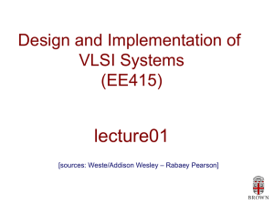 lecture01 Design and Implementation of VLSI Systems (EE415)