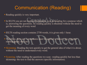 IELTS Preparation: Reading, Speaking, Grammar, Listening