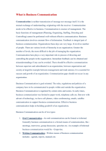 What is Business Communication