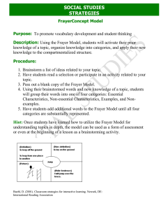 SOCIAL STUDIES STRATEGIES